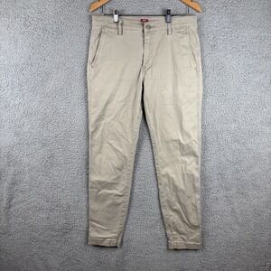 Levis Chino XX Pants Mens 32x30‎ Standard Taper Stretch Tan Khaki Preppy